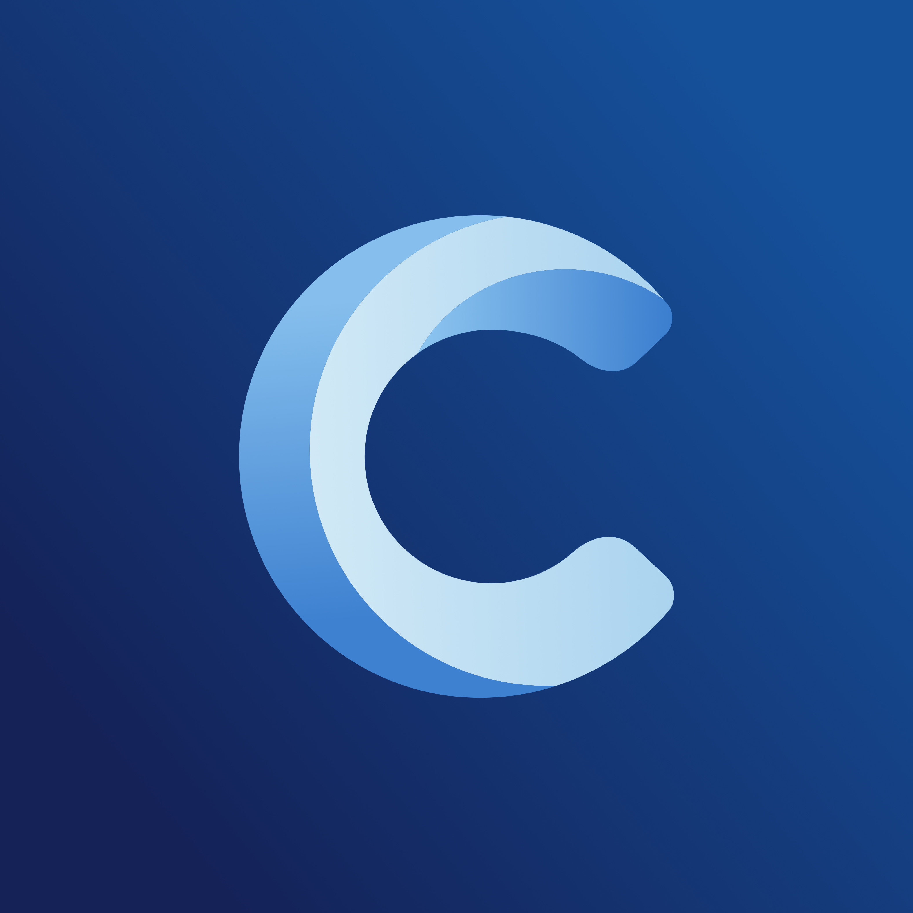 Square on the deep blue gradient for Connection Church of God