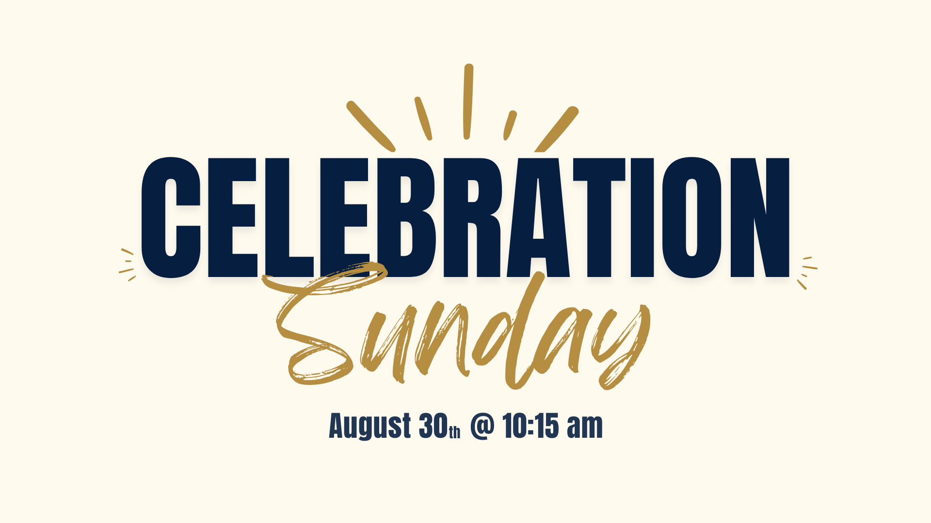 Celebration Sunday